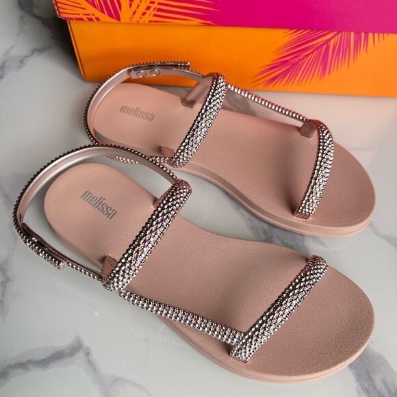 Melissa‎ Brightness Sandal, LIGHT PINK, Size 7 M - Picture 1 of 8